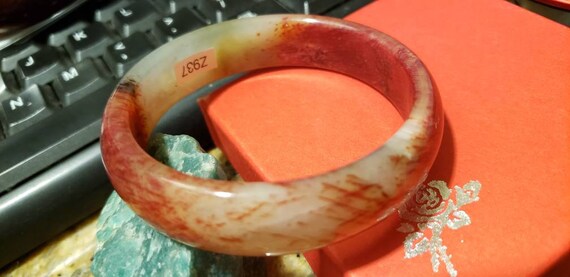10% OFF- 58/59/60mm Certified Natural Red Jadeite… - image 3