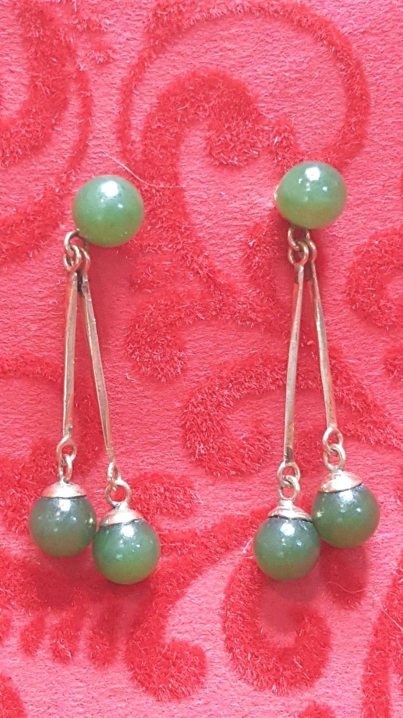 10% OFF 2 pcs Certified Natural Lavender Jadeite Emerald AJade HandCarved A Pair of Lucky Jade Dangle Earrings image 5