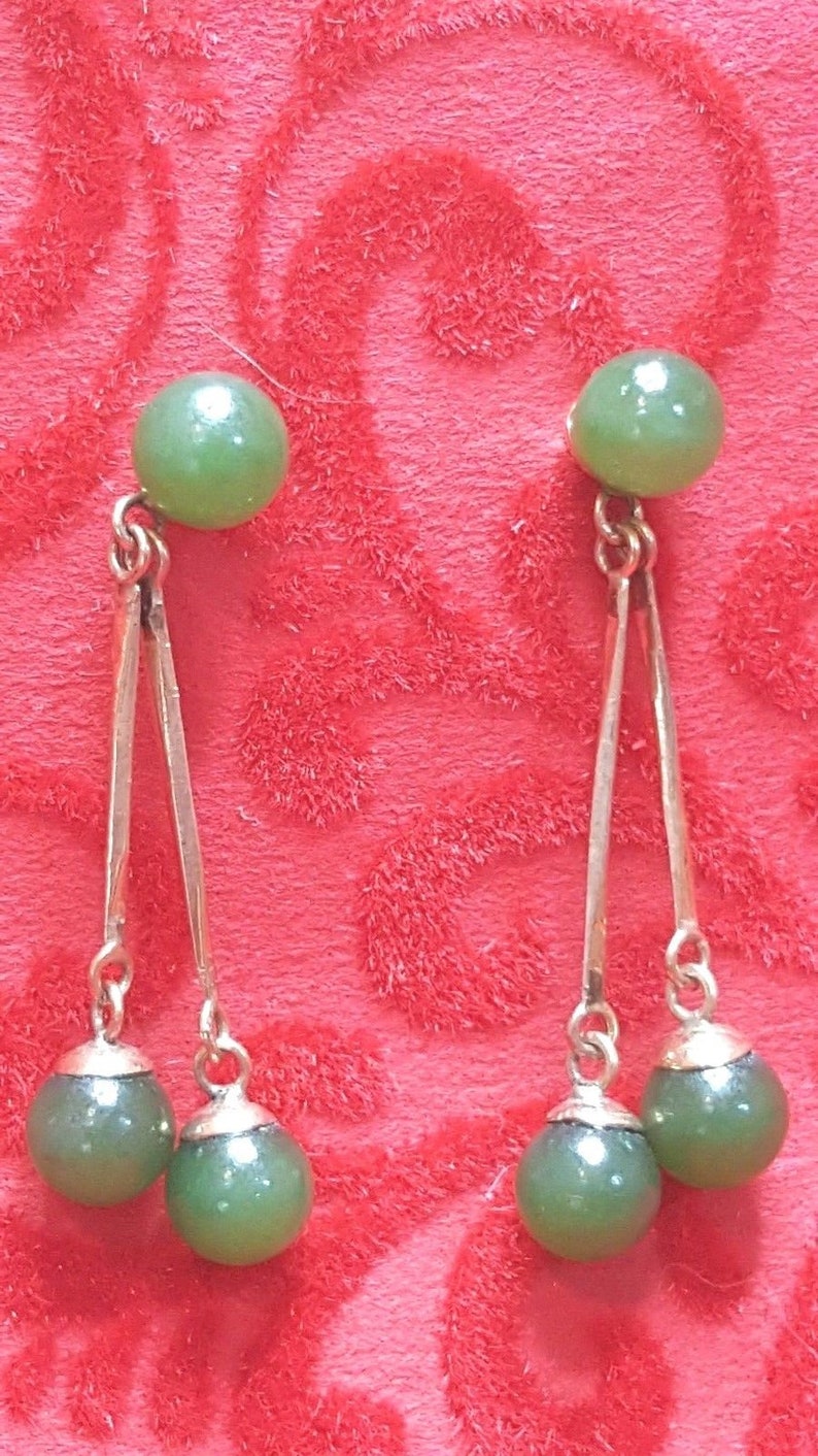 10% OFF 2 pcs Certified Natural Lavender Jadeite Emerald AJade HandCarved A Pair of Lucky Jade Dangle Earrings image 10