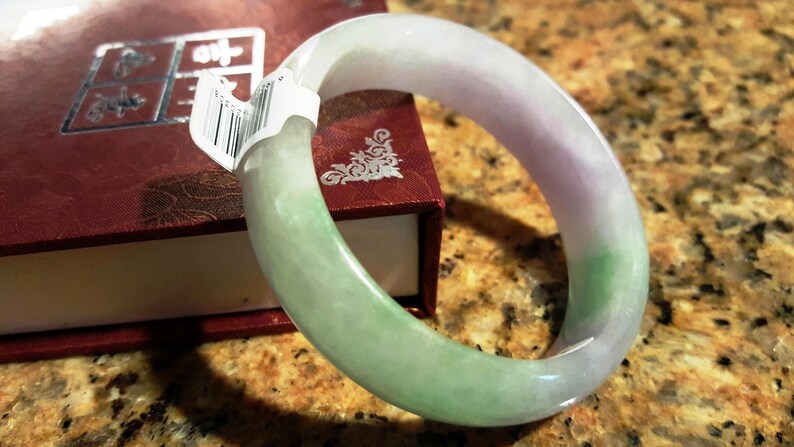 535455 mm Certified Natural Jadeite Emerald Jade Bangle\u300aGrade A\u300bA664 10/% OFF