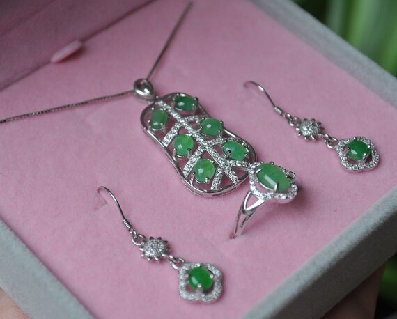 10% OFF- Certified Natural Jadeite Emerald A*Jade… - image 3