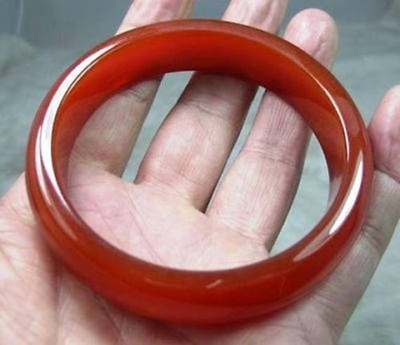 10% OFF- 58/59/60 mm Certified Natural Red Jadeit… - image 2