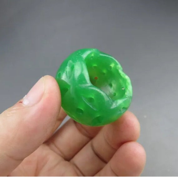 10% OFF- Certified Natural Icy Green Jadeite Emer… - image 7