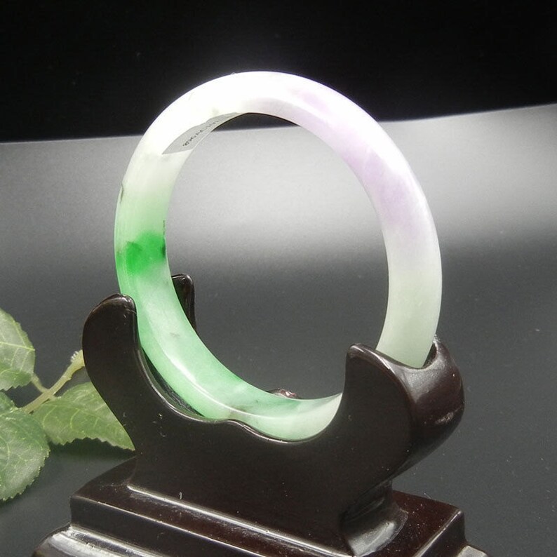555657mm Certified Natural Ice Jadeite Emerald Jade Bangle\u300aGrade A\u300bA3272 10/% OFF