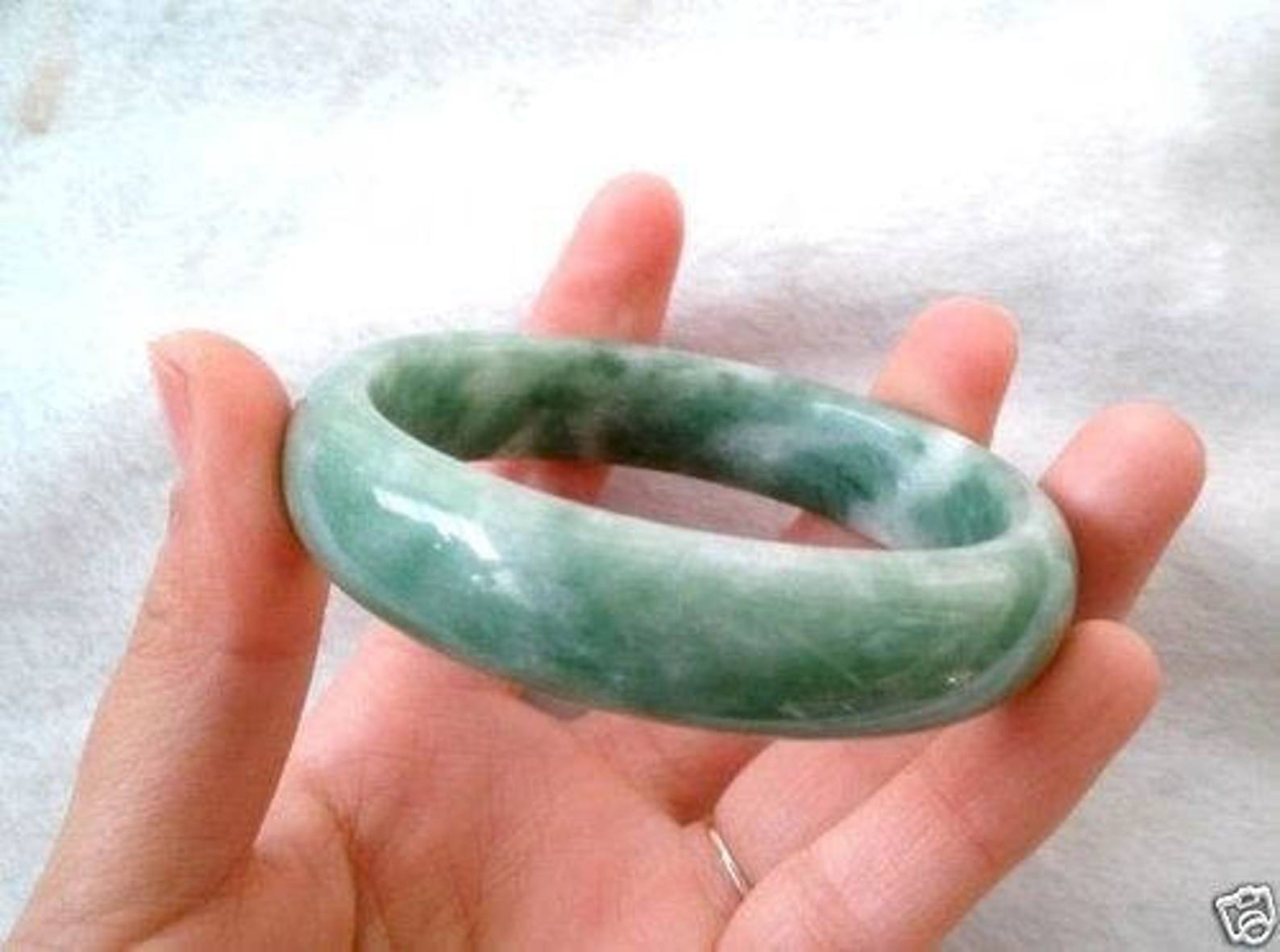 10% OFF 59/60/61 mm Certified Natural Emerald Jade Bracelet | Etsy