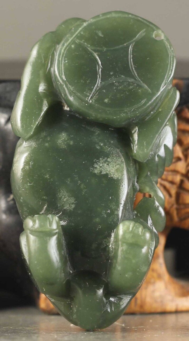 Certified Natural Jadeite Emerald A*Jade HandCarved Pixiu Pendant A1940 10/% OFF