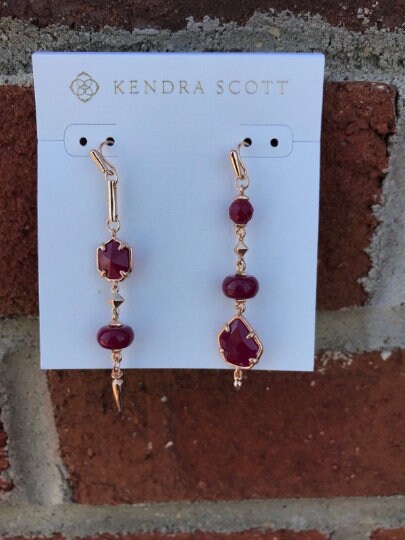 Kendra scott maroon earrings new arrivals
