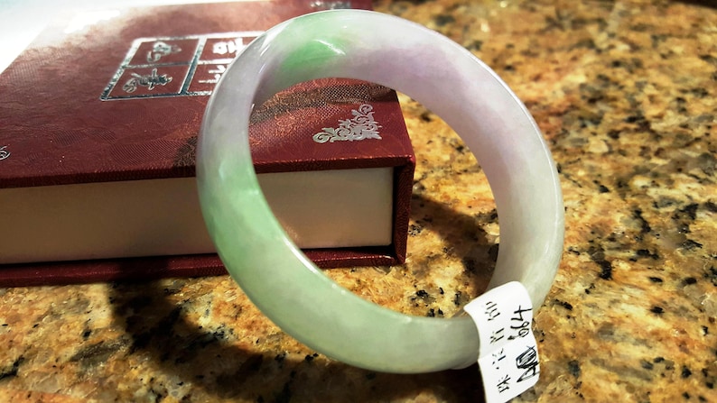 535455 mm Certified Natural Jadeite Emerald Jade Bangle\u300aGrade A\u300bA664 10/% OFF