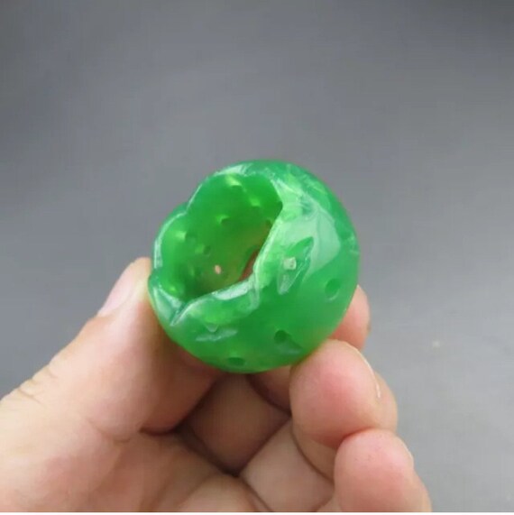 10% OFF- Certified Natural Icy Green Jadeite Emer… - image 6