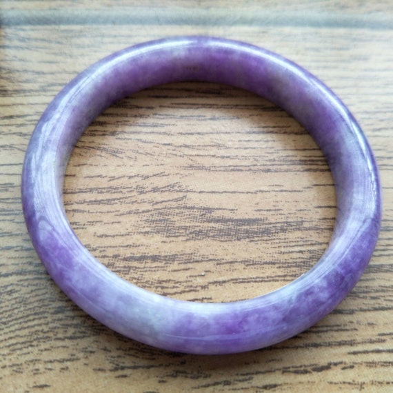 10% OFF- 55/56/57mm Certified Natural Purple Jade… - image 4