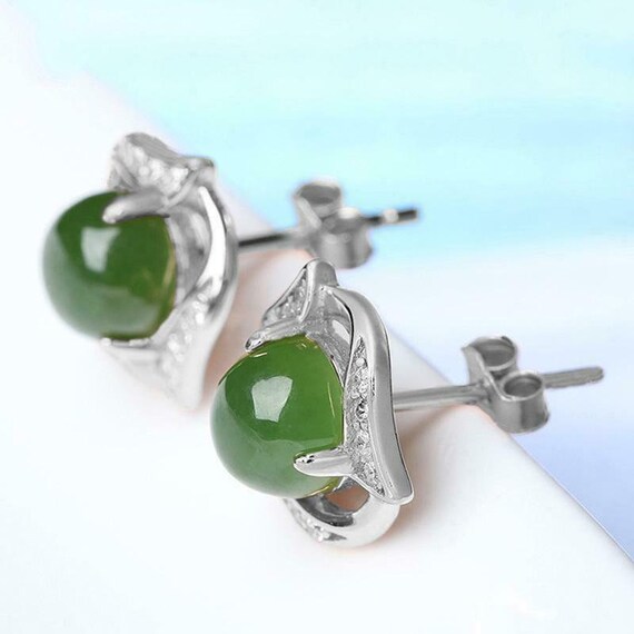 10% OFF- Certified Natural Green Emerald A Jade P… - image 2