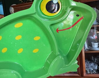 Vintage Froggy Toddler Plate