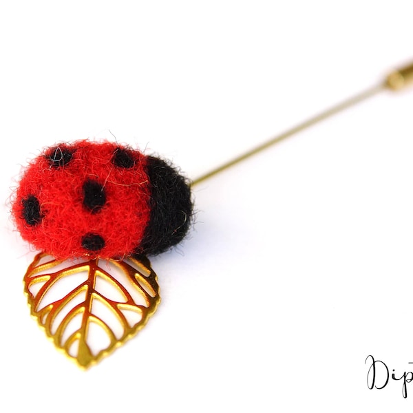 Ladybug Brooch, pin - fashion accessories