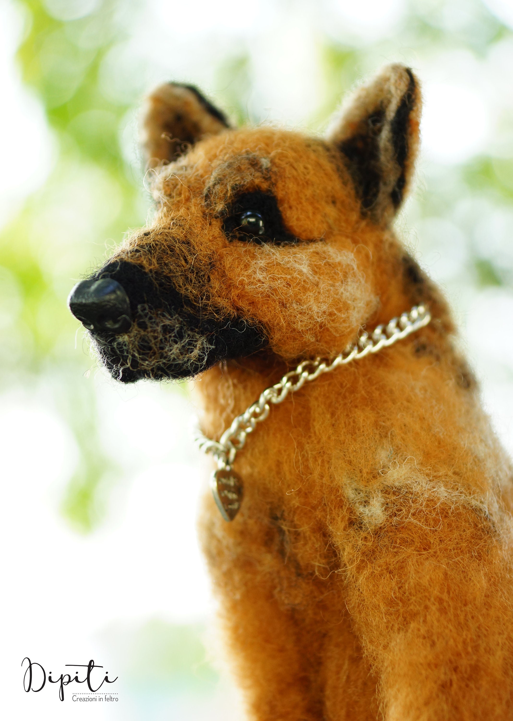 Needle Felted German Shepherd Dog Dog Felt Plush Etsy UK