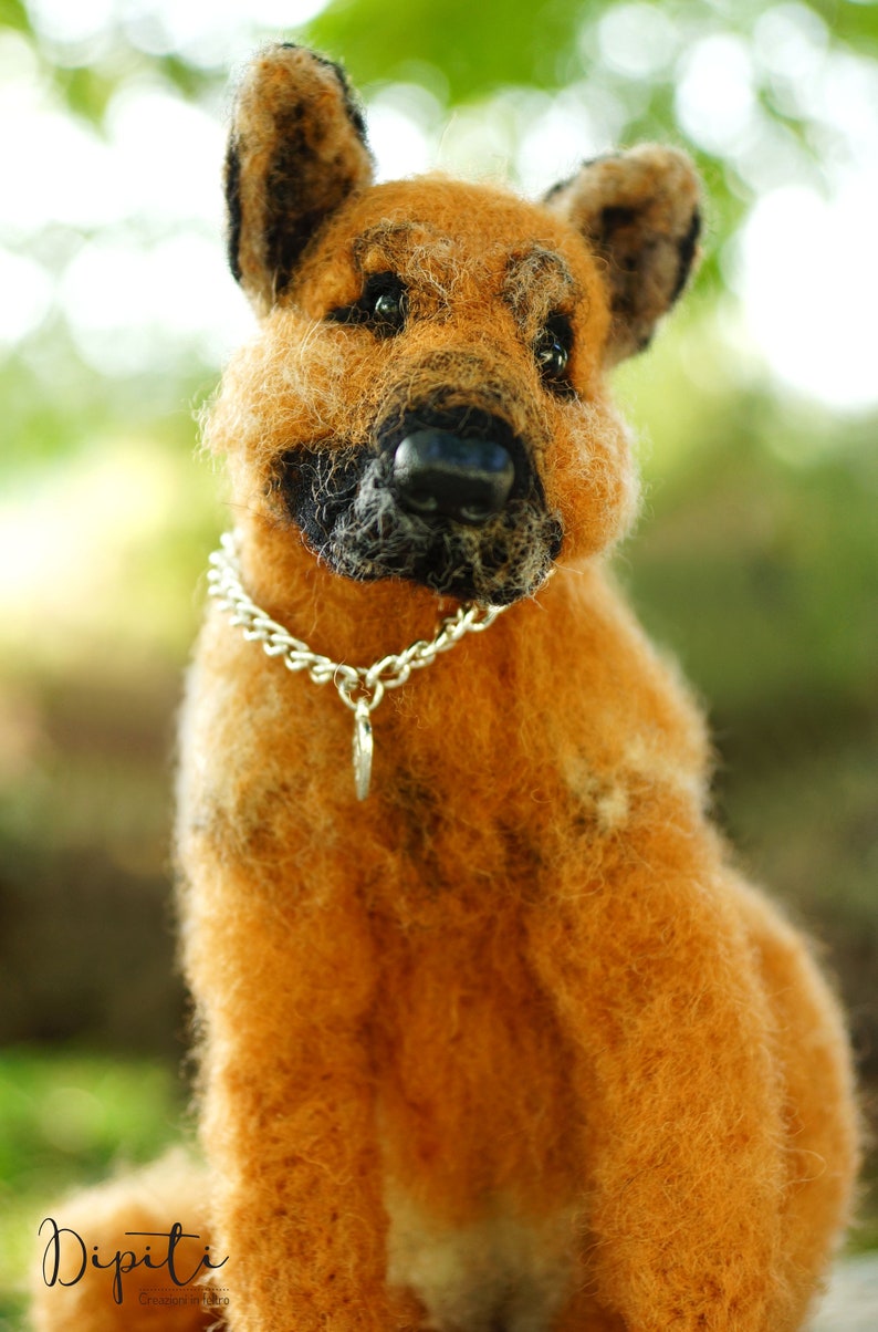 Needle Felted German Shepherd Dog Dog Felt Plush Etsy UK