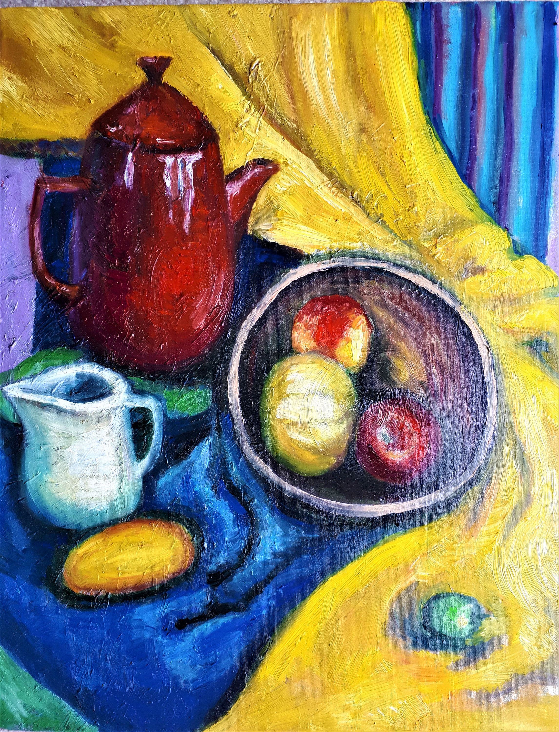 油絵　静物画　still life art oil painting Original Oil Painting, Still Life II, 20204261, 20x16inch - Etsy