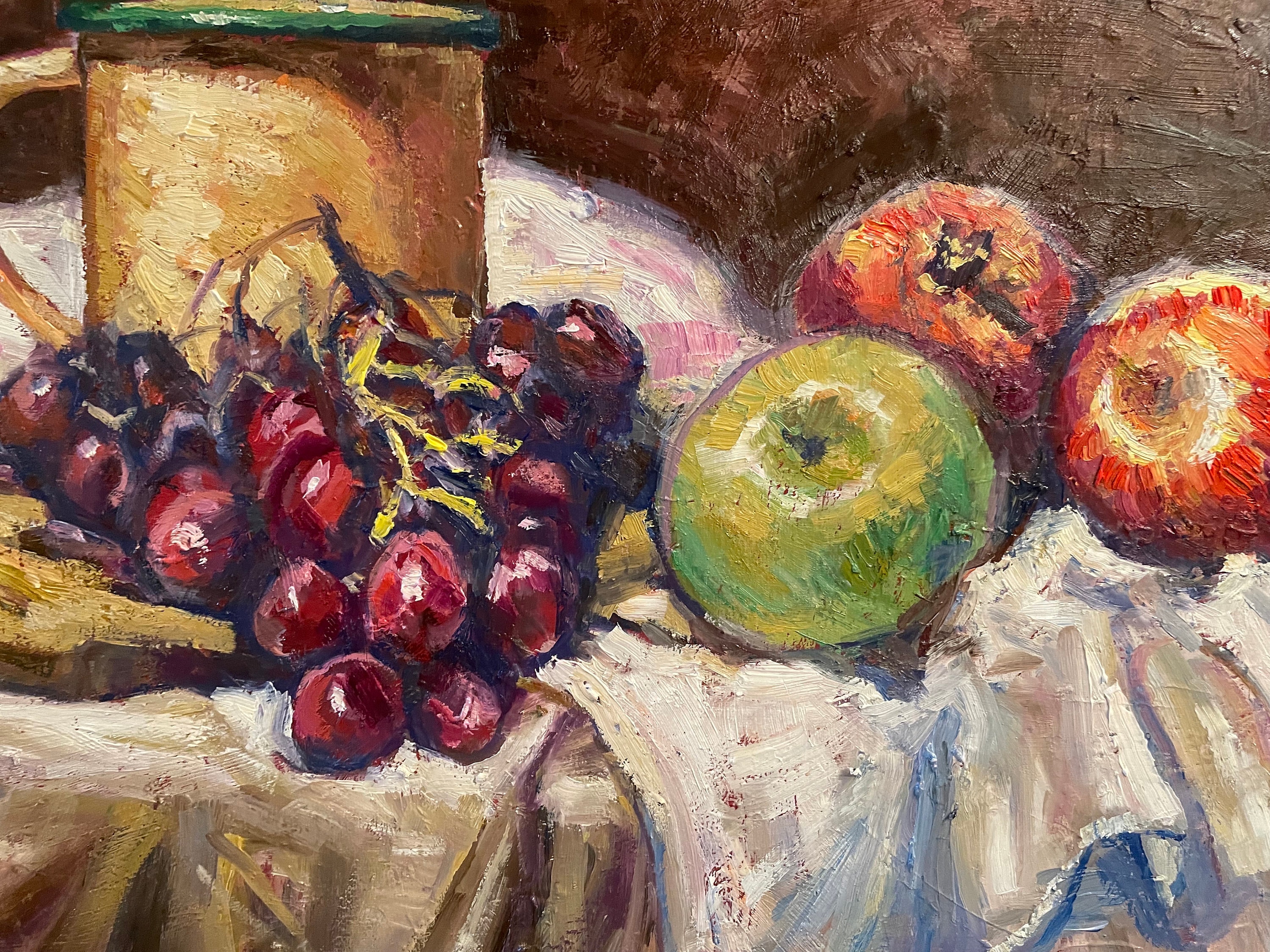 油絵　52×60センチ Original Oil Painting, Still Life , Size 16x20 Inch, 231103 - Etsy