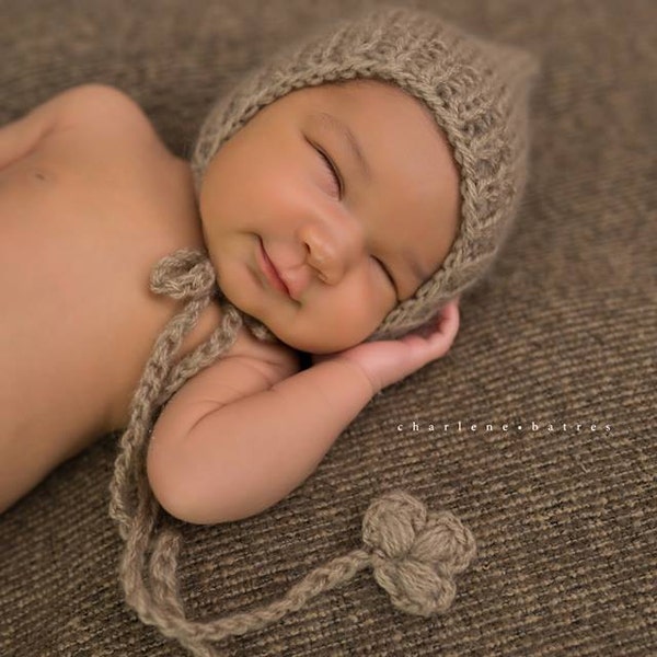Baby hat, Newborn pixi hat, Knit hat, Baby hat, Photoprop, RTS, Newborn mohair hats, Baby