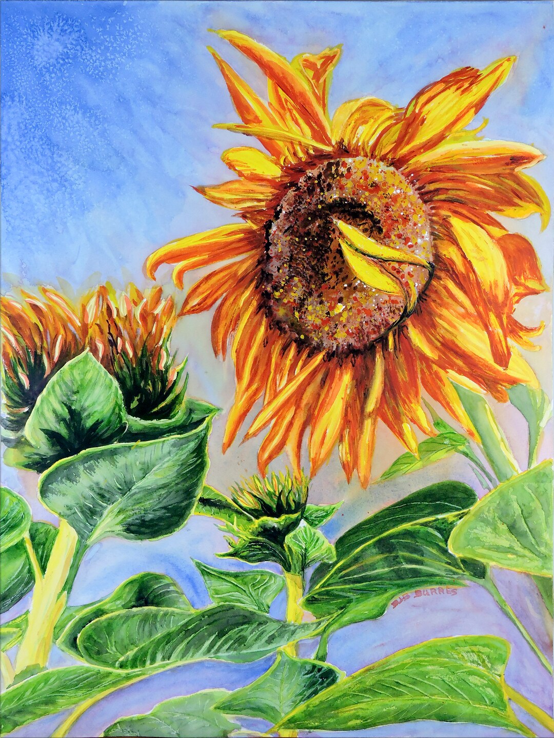 Sunflowers Print Etsy