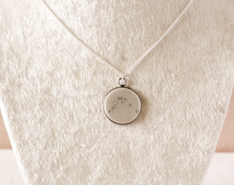 Silver Aquarius Zodiac Necklace, Constellation Necklace, Aquarius Zodiac Sign, Zodiac Coin Necklace, Astrology Necklace, Horoscope Necklace