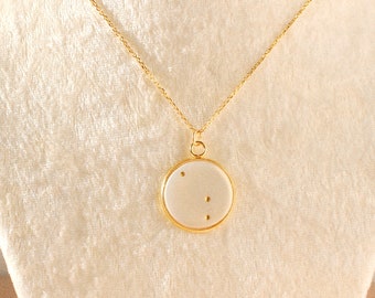 Gold Aries Zodiac Necklace, Constellation Necklace, Aries Zodiac Sign, Zodiac Coin Necklace, Astrology Necklace, Horoscope Necklace