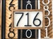 Horizontal Address Sign + address plaque + house numbers + house numbers + herringbone Wood Address Home Sign + Wooden Farmhouse Number Sign 