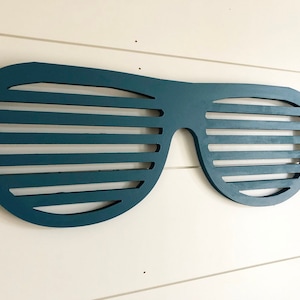 Retro Sunglasses Wood Sign: Boys Room Wall Decor