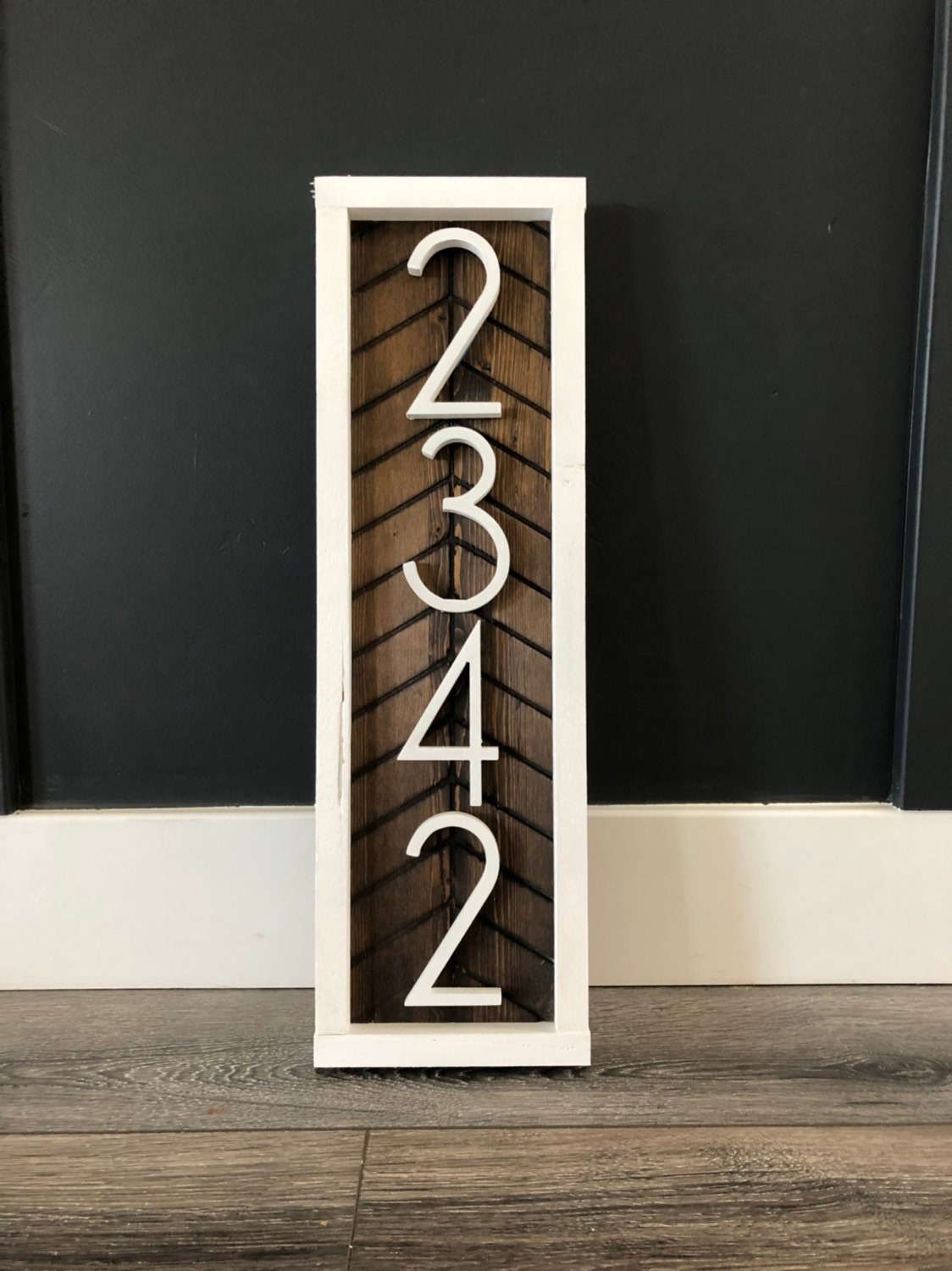 Vertical Address Sign Address Plaque House Numbers House Etsy