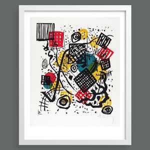 Small Worlds V (Kleine Welten V) by Vasily Kandinsky | Abstract modern art | Fine art reproduction print | Bauhaus