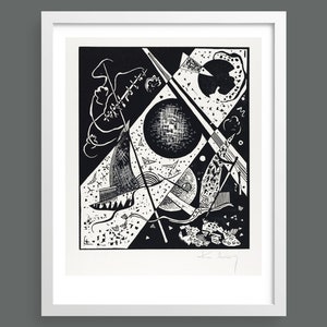 Small Worlds VI (Kleine Welten VI) by Vasily Kandinsky | Abstract modern art | Fine art reproduction print | Bauhaus | Expressionist