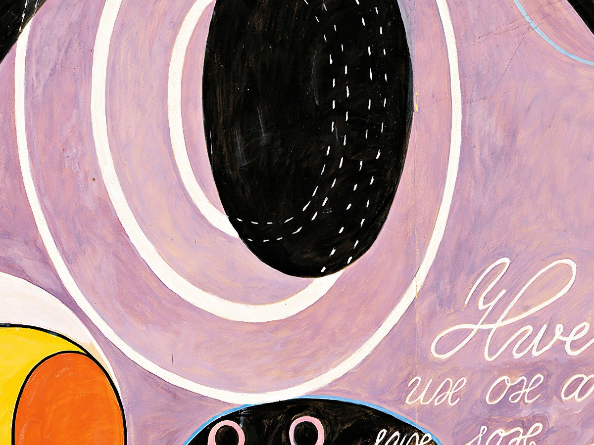 Hilma af Klint Die Zehn Größten Nr. 6 Abstrakte Kunst Etsy