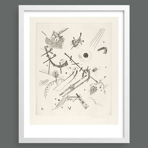 Stampa d&#39;arte astratta di Kandinsky: decorazione espressionista Bauhaus