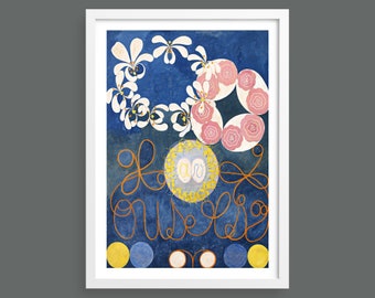 Hilma af Klint, Childhood Group 4 | Abstract Art, Home Decor, Fine Art Reproduction | Wall art poster print | Modernist | Spiritual art
