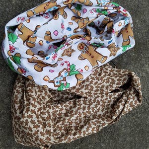 Gingerbreadmen infinity scarf