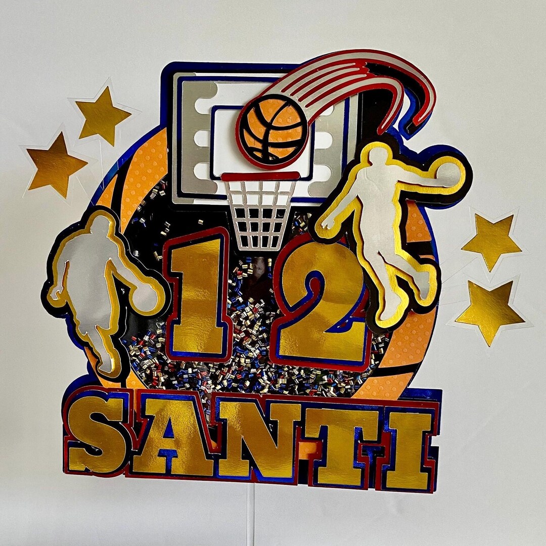 Basketball Shaker Cake Topper, MVP Birthday Decor - Etsy