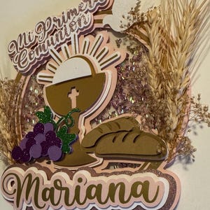 Mi primera comunion Caketopper -  First holy communion- First communion- Communion Party decor