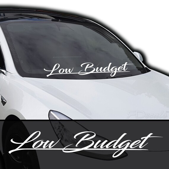 Windshield banner decal deals