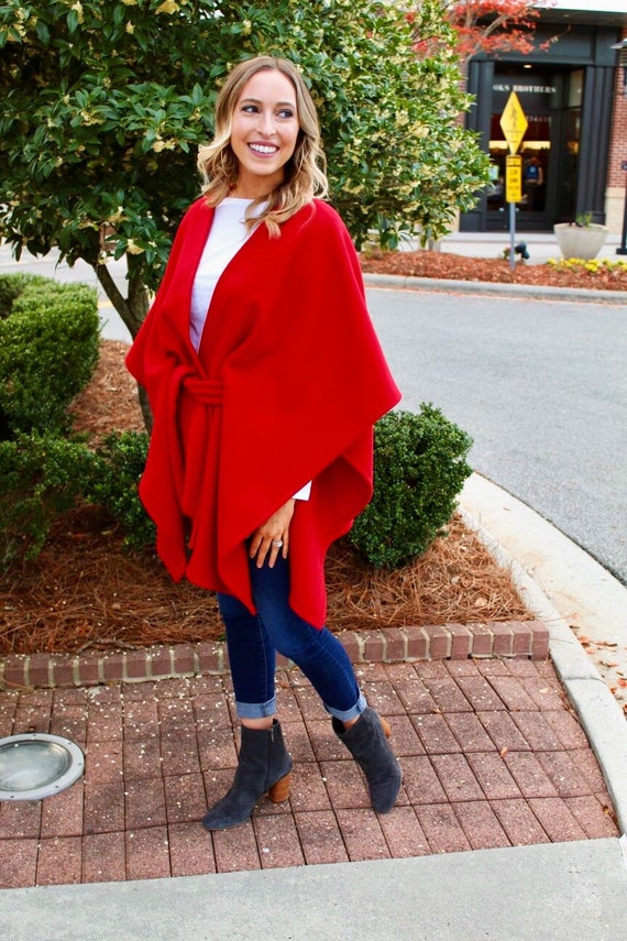 Ada Cape Women's wool blend cape Made 