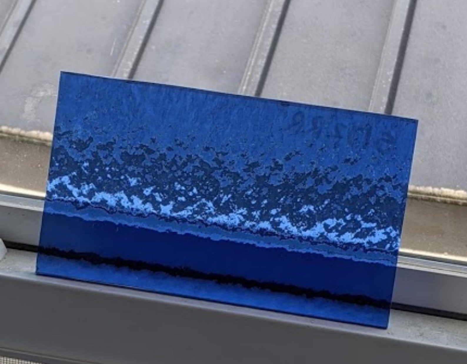 Spectrum Light Blue Rough Rolled Glass7 x 4 LotSheet Etsy