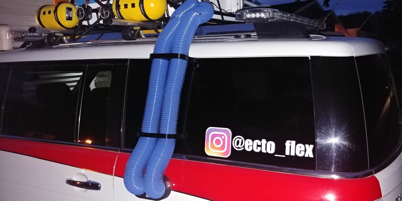 Ghostbusters Ecto1 Roof Rack Blue Side Hose Body Mount Etsy