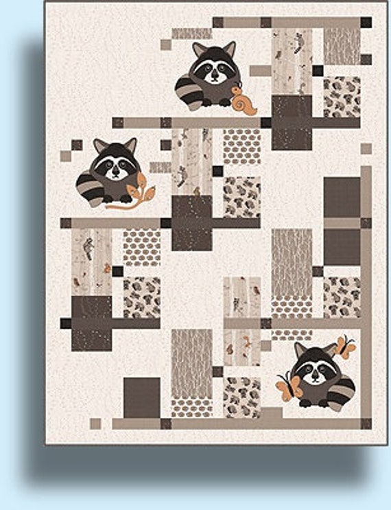 LOGS 100/% COTTON PATCHWORK//CRAFT FABRIC FOREST PLAYGROUND