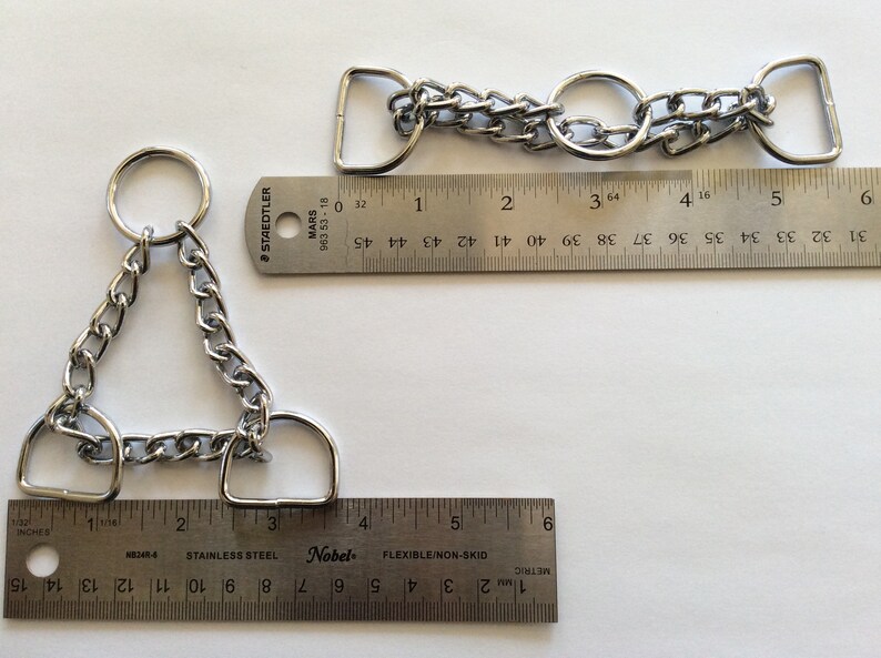 D Ring Martingale Chain Hardware Supplies Small Medium Etsy Canada