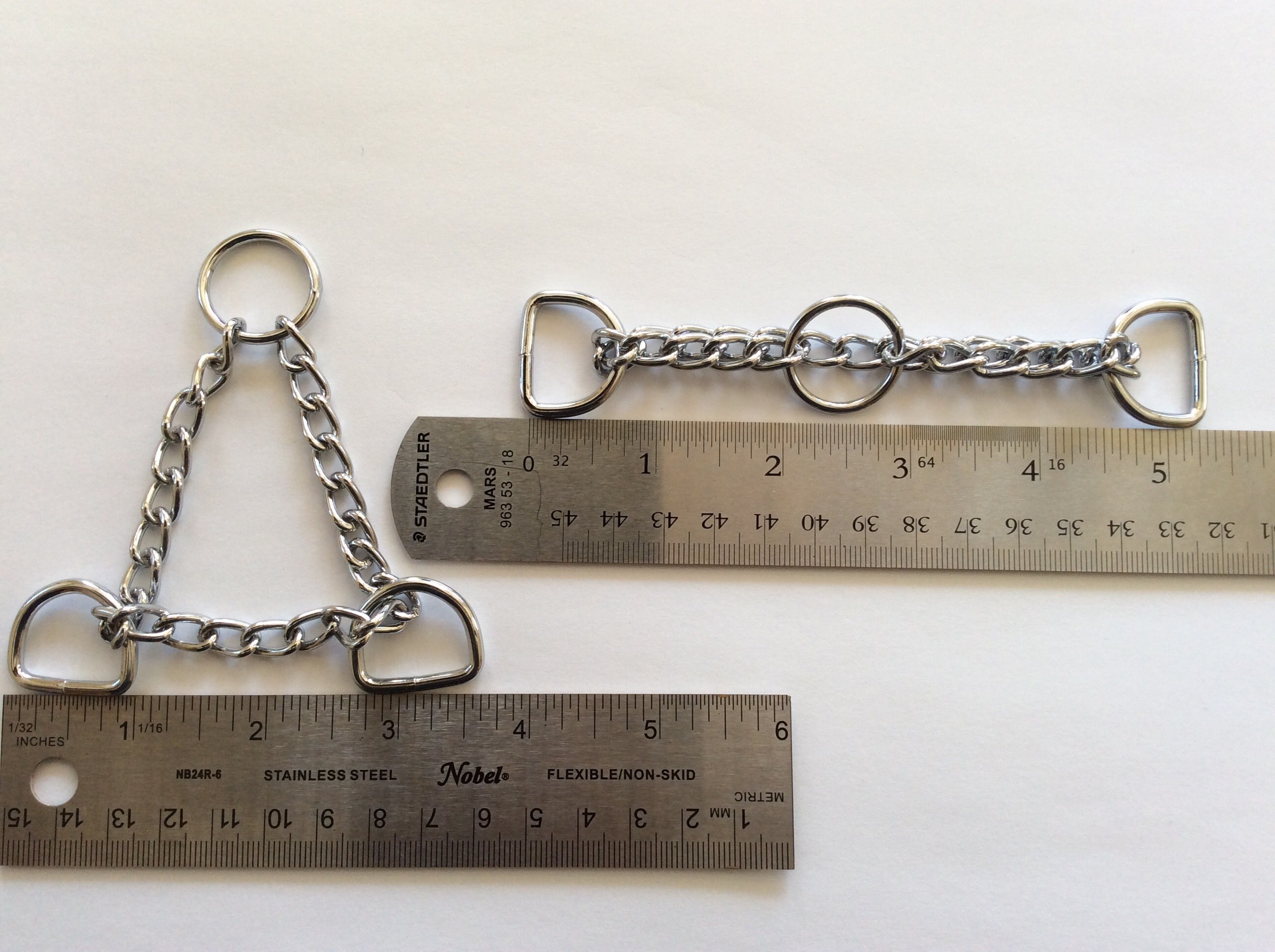 D Ring Martingale Chain Hardware Supplies Small Medium Etsy Canada