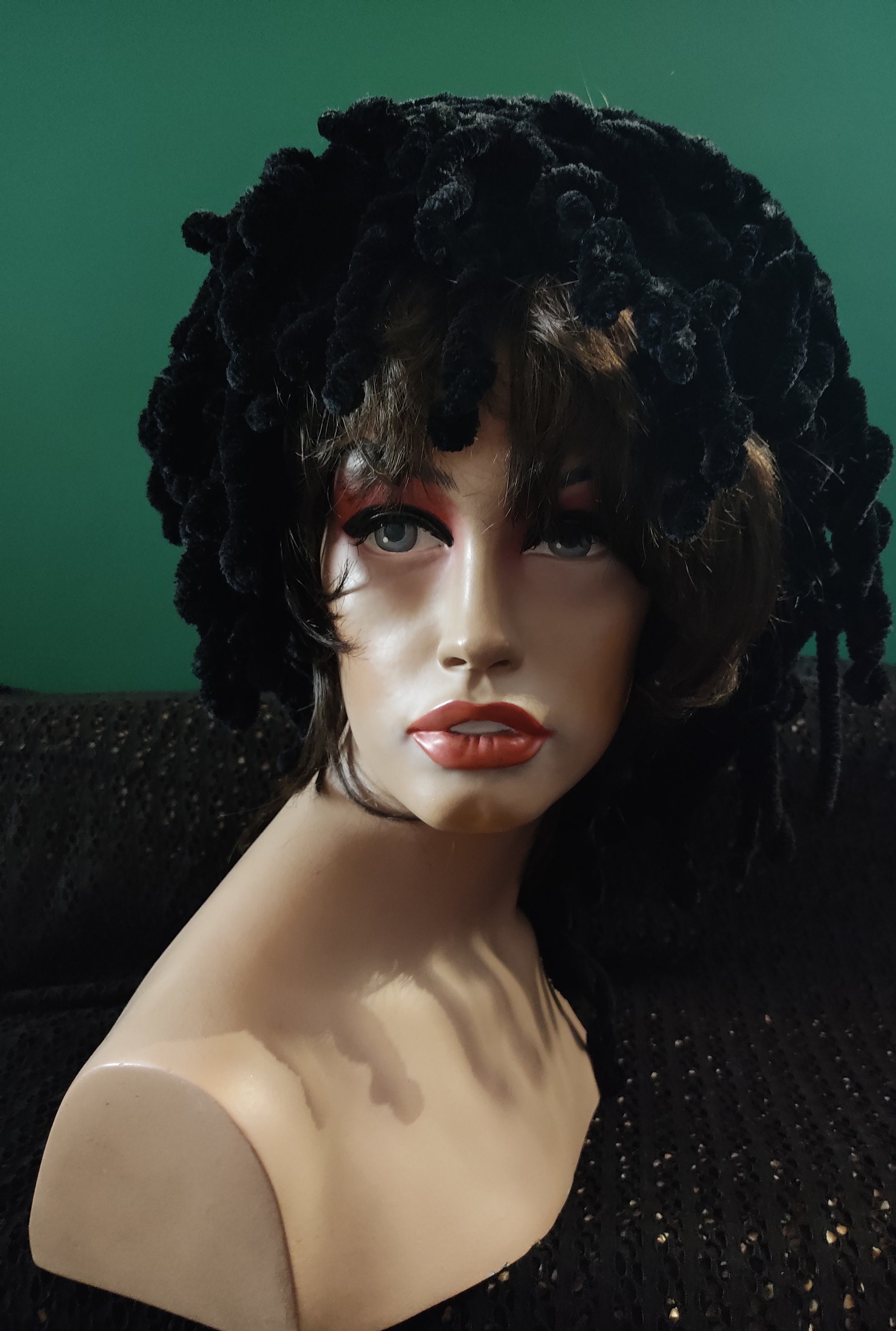 Buy SF-2 Female mannequin full body manikin with 2 free long curly wigs  (dark brown and black) and metal stand Head and arms can be rotated Online  at desertcartEcuador