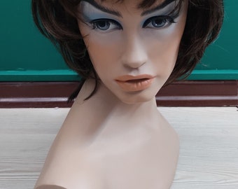 Women's Fiberglass Mannequin, Realistic mannequin head, Female fleshtone mannequin head, Female Mannequin Head, Shop decoration, Clara 8