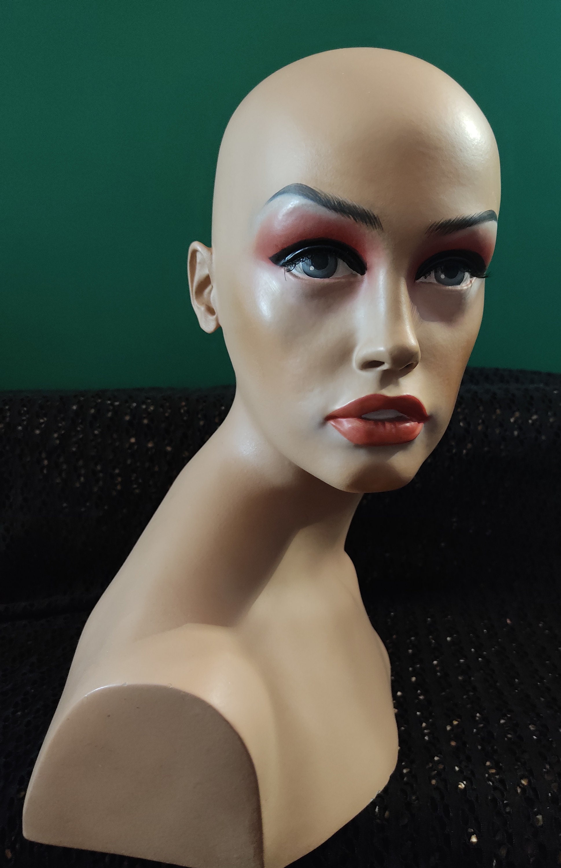 Mannequin for Accessory & Product Displays, Mannequin for Hat, Vintage