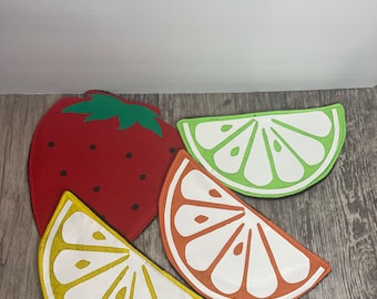 Handmade Floor Friend(Fruit) – Absorbent Foot Mop for Messes, Perfect for Homes with Pets and Kids, – Eco-Friendly & Fun Floor Accessory