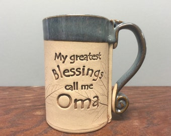 Oma grandparent mug, oma gifts