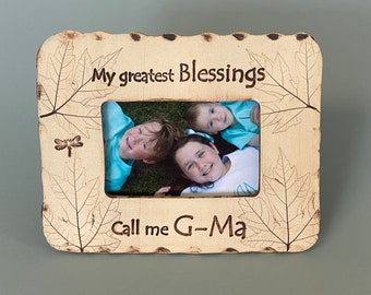 My Greatest Blessings call me G-Ma stoneware frame