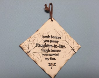 Daughter in law gift, funny daughter in law gift, funny family gifts